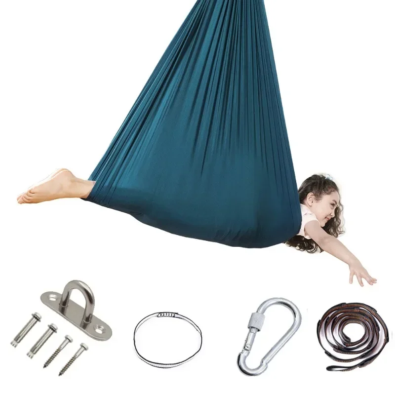 1*2.8m GYM Home Fitness Nylon Aerial Yoga Hammock Anti-Gravity Swing Pilates Yoga Belt Body Building Shaping 16 Colors