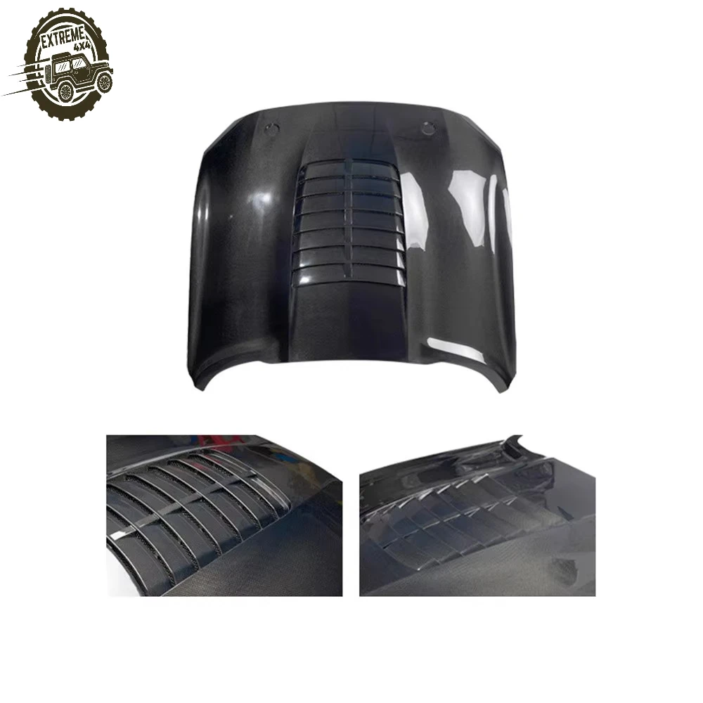 

Car Bonnet Carbon Fiber Engine Cover for Ford Mustang 2015-2017 2018-2023 GT500 Style Front Car Engine Hood