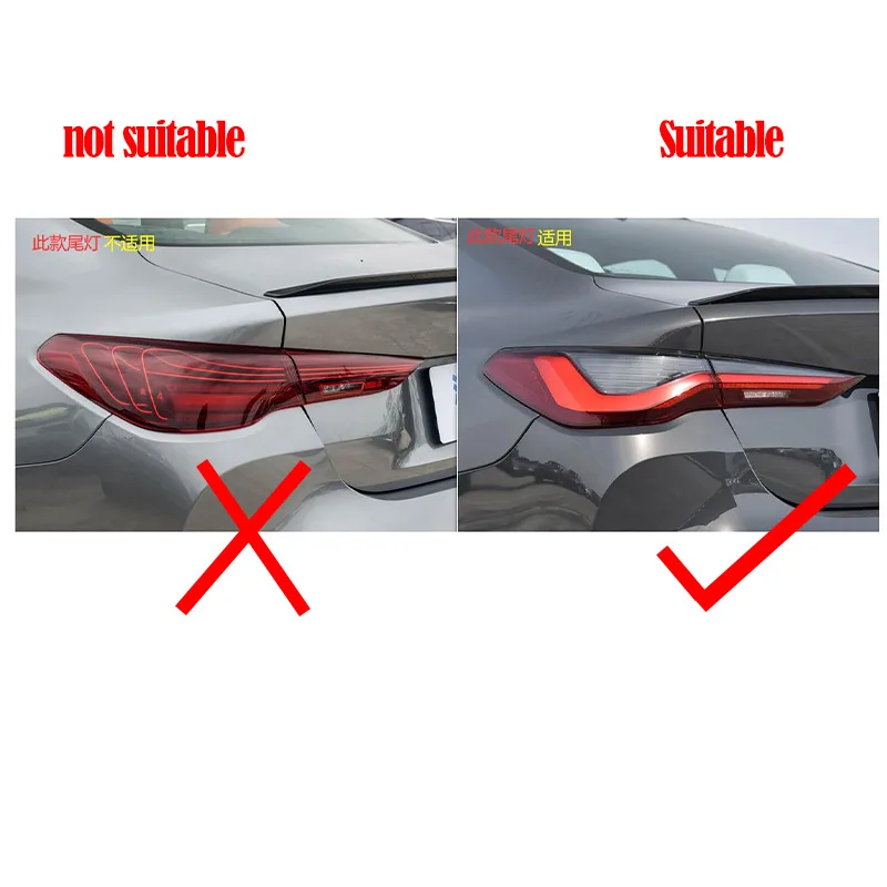For BMW 4 Series G22 G23 G26 2021-2025 Car Tail Light Cover Brake Light Wide Indicator Protective Cover Decorative Accessories