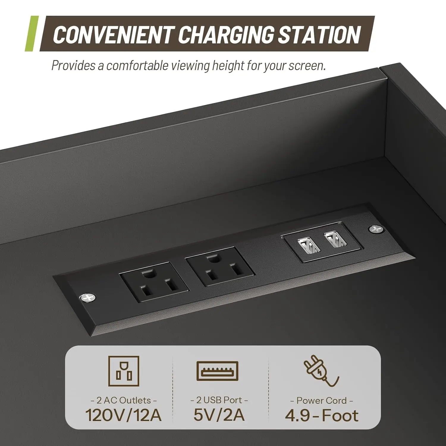 LED Bar Cabinet Wine Storage Buffet Sideboard with Charging Station Glass Rack Drawers for Kitchen Dining Room, Customized