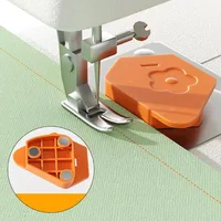Multi-Purpose Magnetic Sewing Machine Gauge Edge Lock Stitcher Anti-Curling Plastic Positioner Tool for Precision Sewing 2