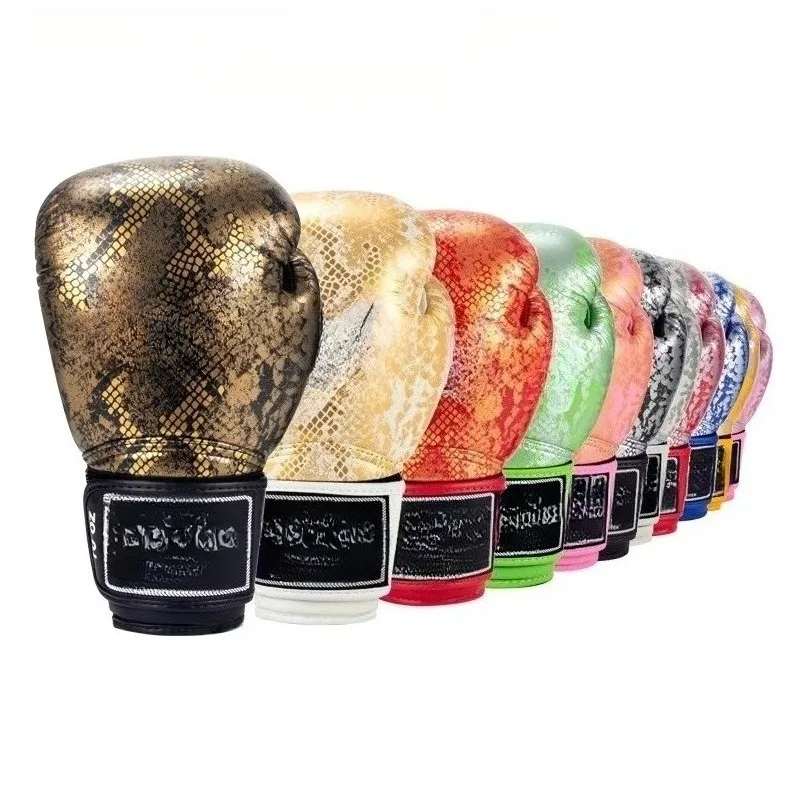 Python Gloves Adult Fighting Genuine Authorized Men and Women Sanda Fighting Muay Thai Training Boxing