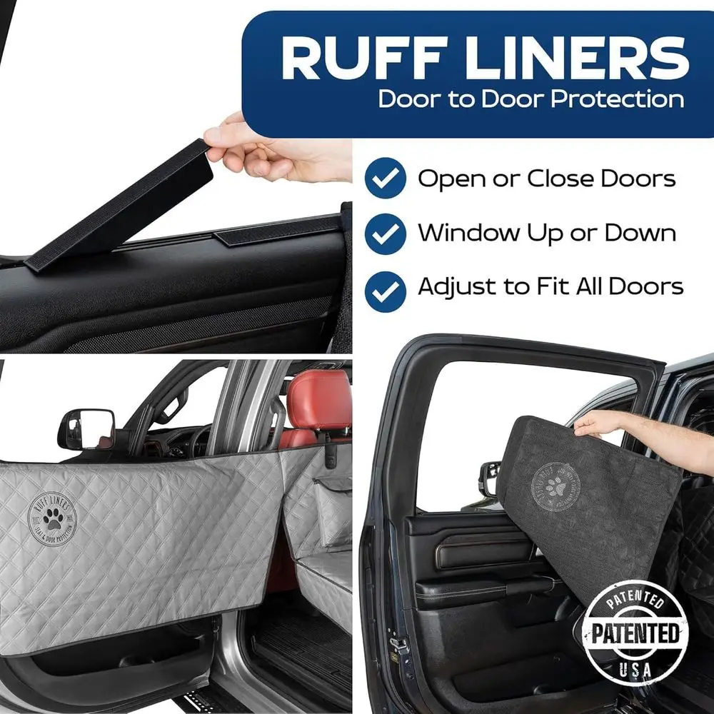 Expandable Back Seat Cover for Pets and Cargo - Waterproof, Heavy-Duty, Adds 40% Space, Supports 400 lbs