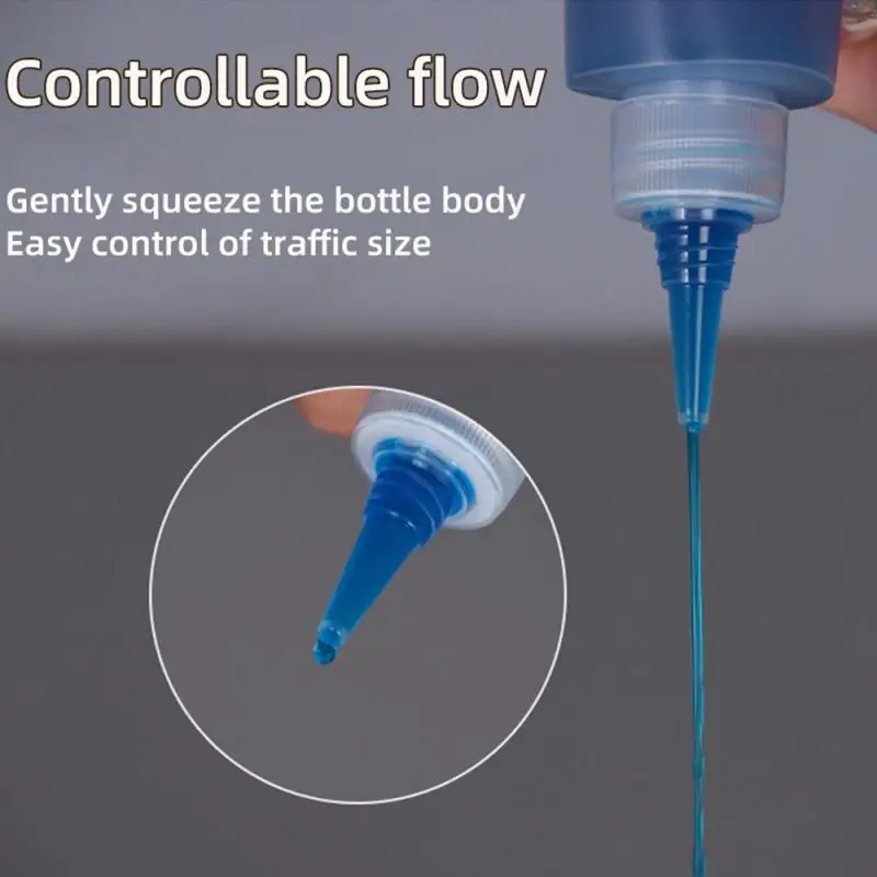 Plastic Bottle 10/30/50/60/100/120ml Empty Plastic Glue Bottles with Screw- Lids Squeeze Liquid ink Oil dropper bottles