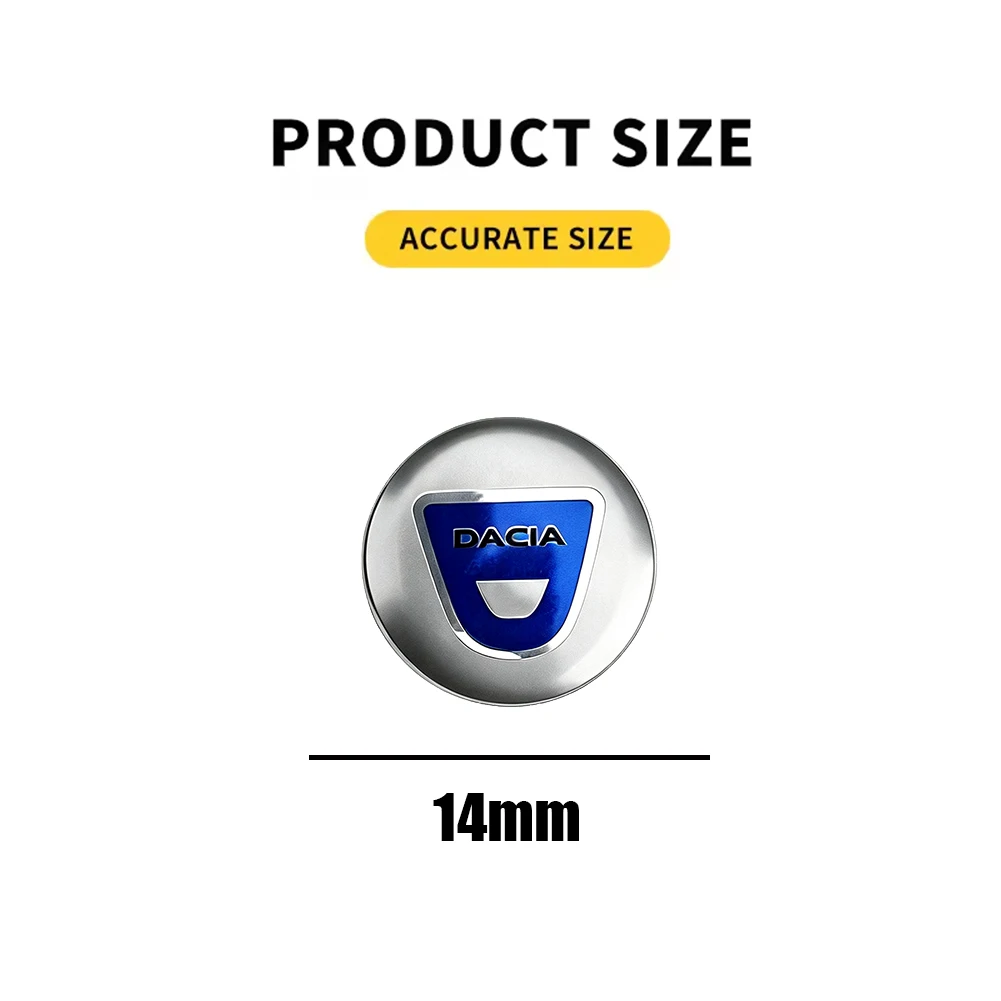 Car Remote Key Sticker Aluminum Emblem Decoration Decal For Dacia Sandero Stepway Duster Logan MCV Jogger Bigster Spring Dokker