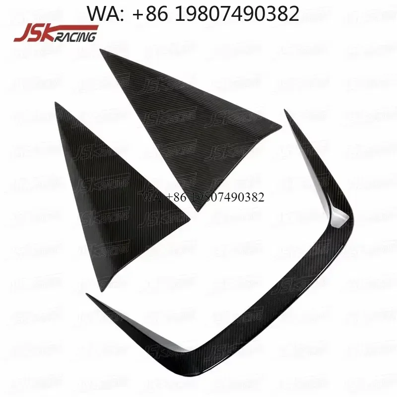 Wmwmnu 3pcs Carbon Fiber Hood Vents Bonnet Louvers for F12 Berlinetta 2013-2015 Car Styling Air Intake Scoops