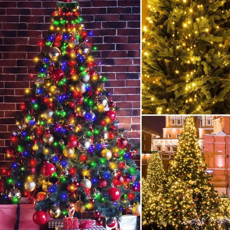 USB LED ストリングライト 防水 クリスマスツリー フェアリーライト 8つの照明モード付き 屋内庭園 結婚式 ハロウィン装飾用