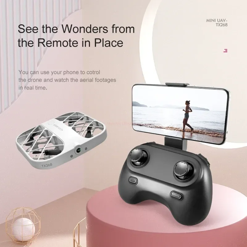 Jjrc H107 Mini Drone Dron 8k 4k Quadcopter With Camera Real-time Transmission Mini Pocket Ufo Small Remote Control Plane Toy