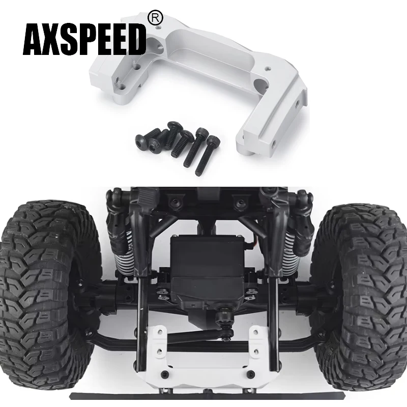 AXSPEED Metal Front Bracket Servo Mount for Axial SCX10 I & II 90046 90047 Wrangler 1/10 RC Crawler Car Parts