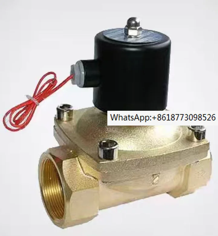 

2 way Brass water valve 2 1/2 inch solenoid valve 110V 220V AC 12V 24V DC Normally close 2W650-65 large solenoid valves