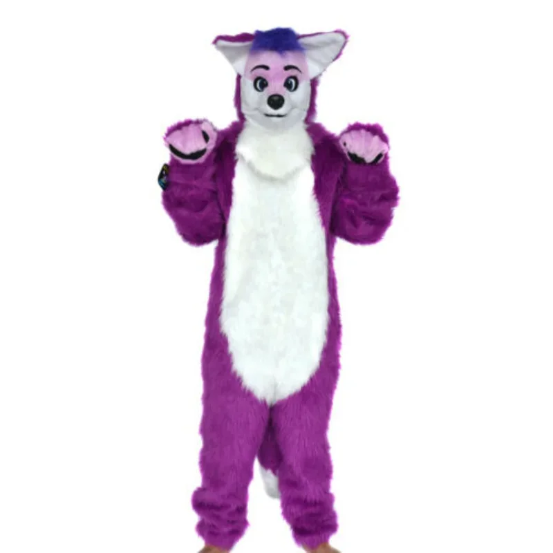 

Huksy Dog Fox Mascot Costume Fursuit Cosplay Cartoon Party Game Fancy Dress Outfits Advertising Halloween Character Parade