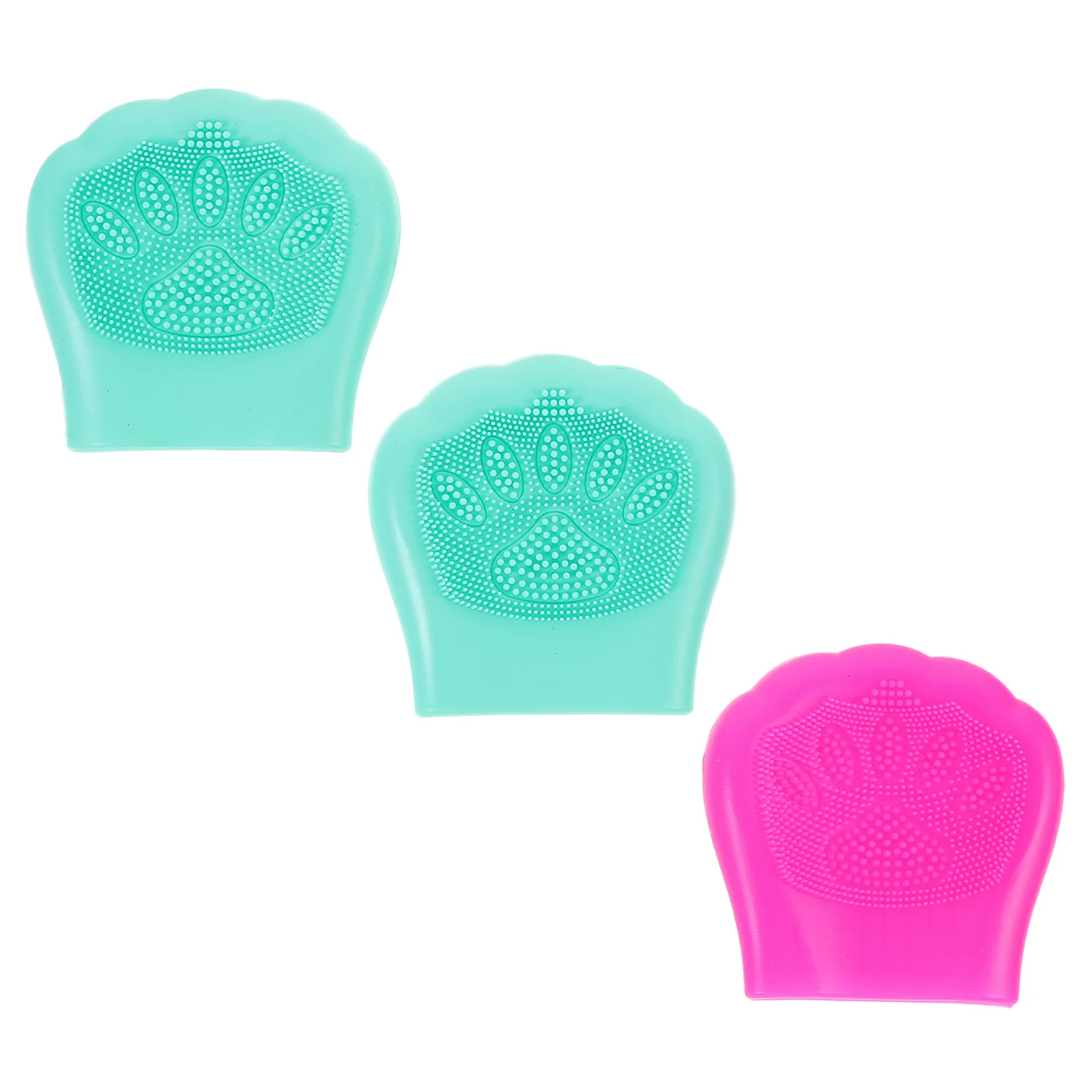 แปรงทำความสะอาดผิวหน้าซิลิโคนรูปอุ้งเท้าแมว แบบมือถือ สำหรับดูแลผิวหน้าที่บอบบาง น้ำหนักเบา ป้องกันแบคทีเรีย