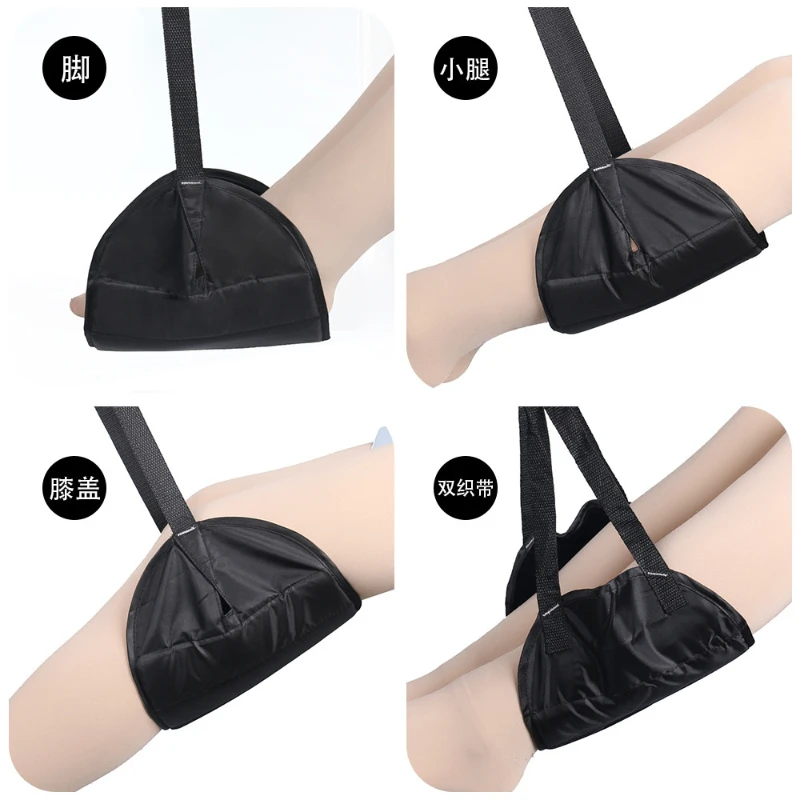 Outdoor Foot Rest Aircraft High-speed Rail Rest Hammock with Dual Webbing Memory Cotton Mesh Fabric Hammocks