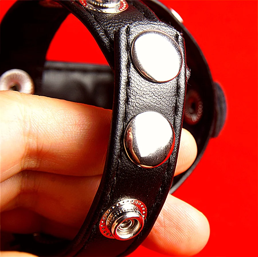 تأخير القذف ديك القضيب خاتم الديك الجلود الكرة نقالة الرجال ألعاب الكبار عبودية Bdsm الجلود يفصل الخصيتين كيس الصفن