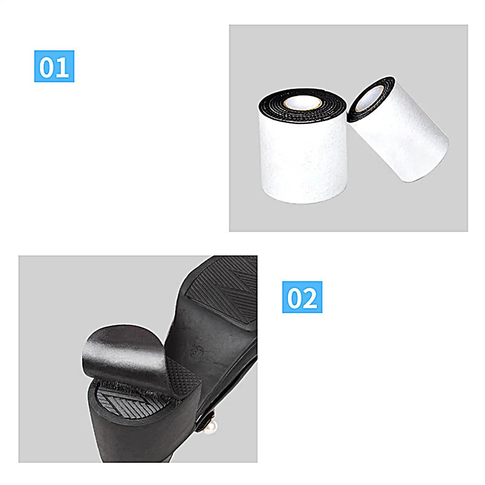 1 Roll No-adhesive Mute Cushion Insoles Repair Outsole Insoles Wearable Pads Shoe Accessorie Anti-slip Sole Stickers Abrasion