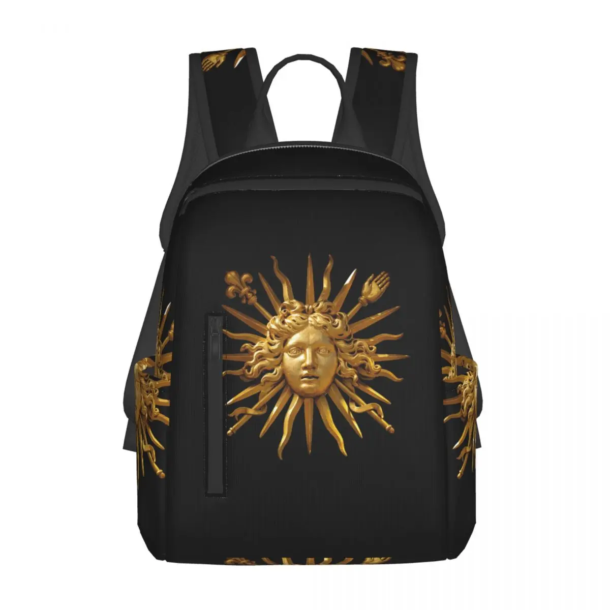 Mochila con símbolo de Luis XIV, el Rey Sol, mochila de gran capacidad para niños, mochila escolar, bolsos de hombro para hombres y mujeres