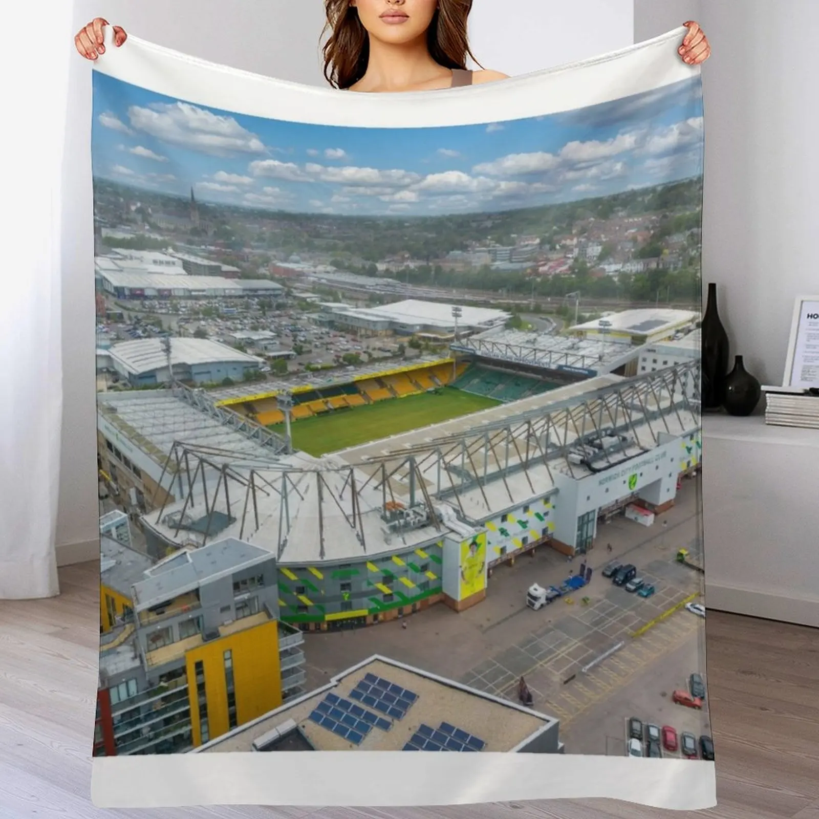 Carrow Road Throw Blanket funny gift Fashion Sofas Bed linens Blankets