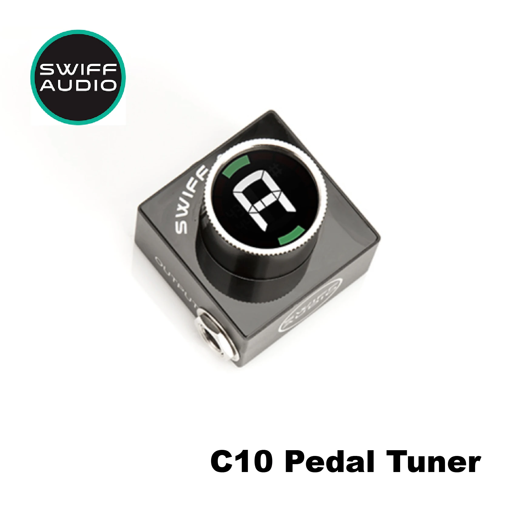 Swiff Audio C10 Innovative Portable Mini Pedal Tuner for Electric Guitar Bass With HD LED Display Supplied by 9V Power Supply