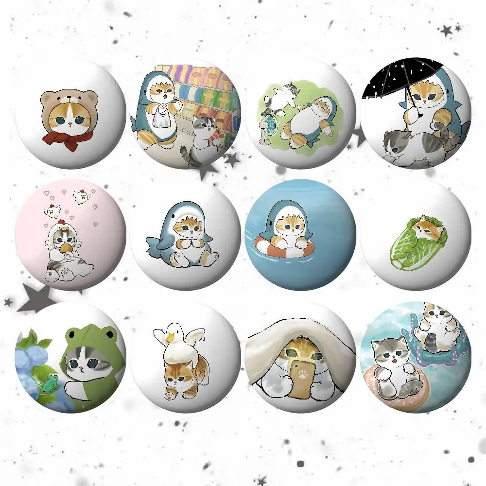 Cute M-mofusand Badges Fans' Cartoon Lapel Pins Brooch Emblem Trinkets Gifts Folks Backpack Decor Jewelry Pieces
