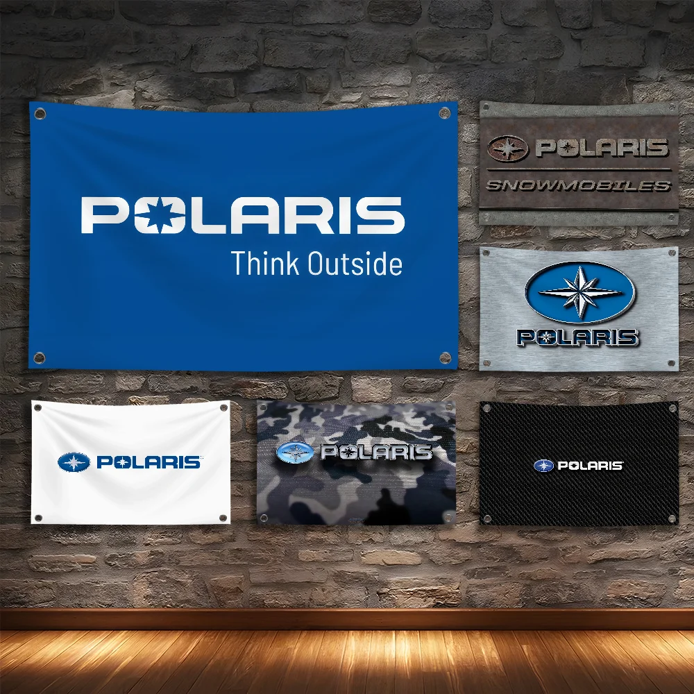 

3X5FT P-Polaris-MOTO Cool Flag Room Bedroom Home&Outdoor Wall Hanging Concert Printed Background Decoration Art Banner