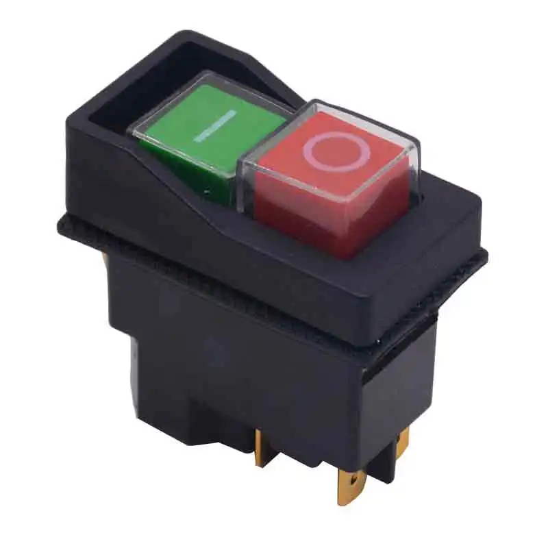 4 Pin KLD28 Waterproof Electromagnetic On Off Switch Push Button 16A 250V Fit for Minimix 140 150