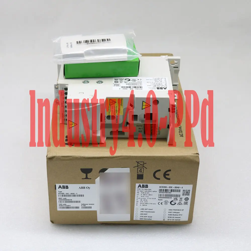 

1PC NEW IN BOX ABB Inverter ACS355-03E-08A8-4 3P AC380V~480V 4KW 1 year warranty