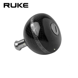 Ruke New Fishing Reel Handke Knob Carbon Materail Weight 16g/pc Include 2pcs Bearings 4pcs Washers Reel Accessory For Handle DIY