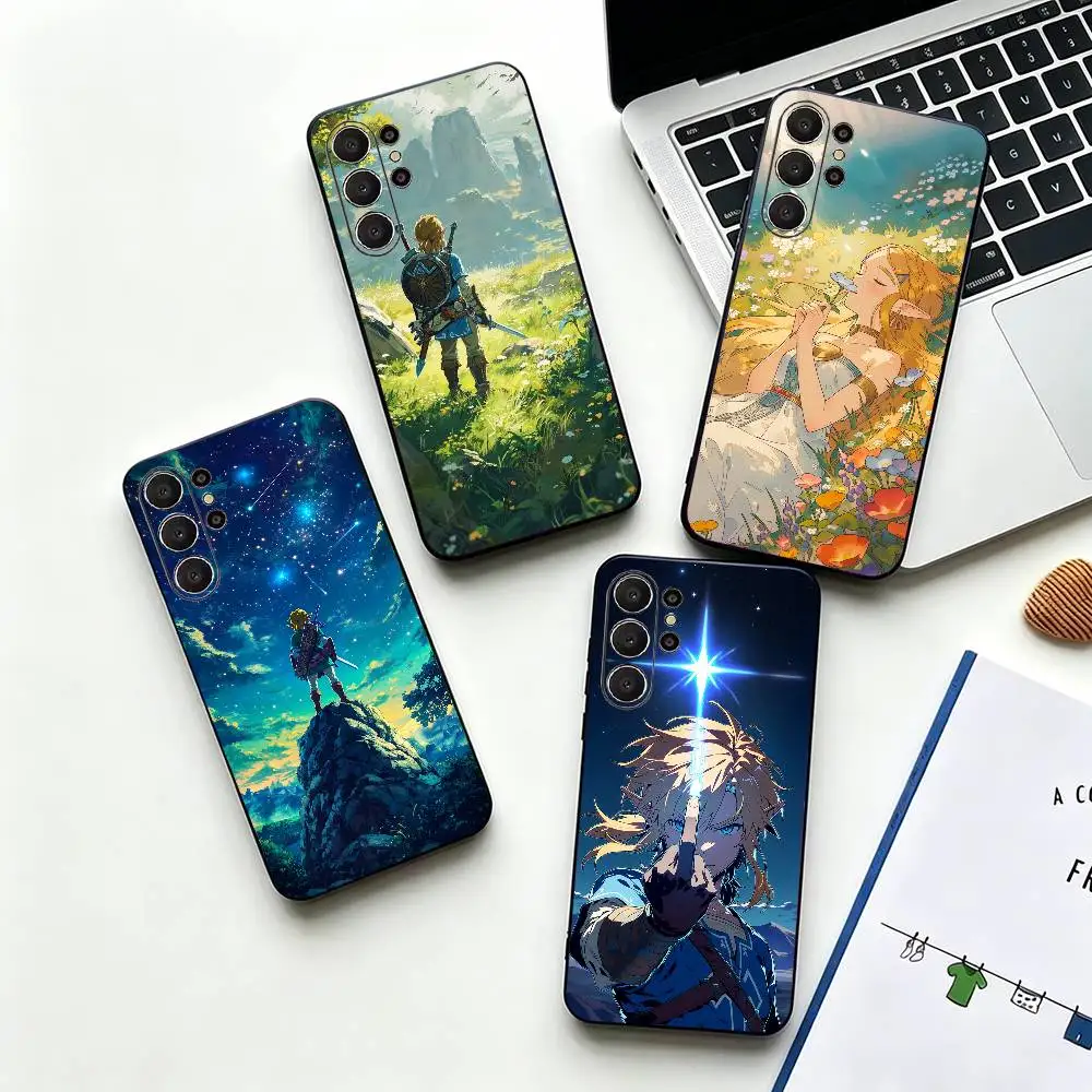 Game The LegendS Z-ZeldaS Phone Case For Samsung S26,S24,S21,S22,Plus S23,S30,Ultra,S20,Fe,Black Soft Silicone