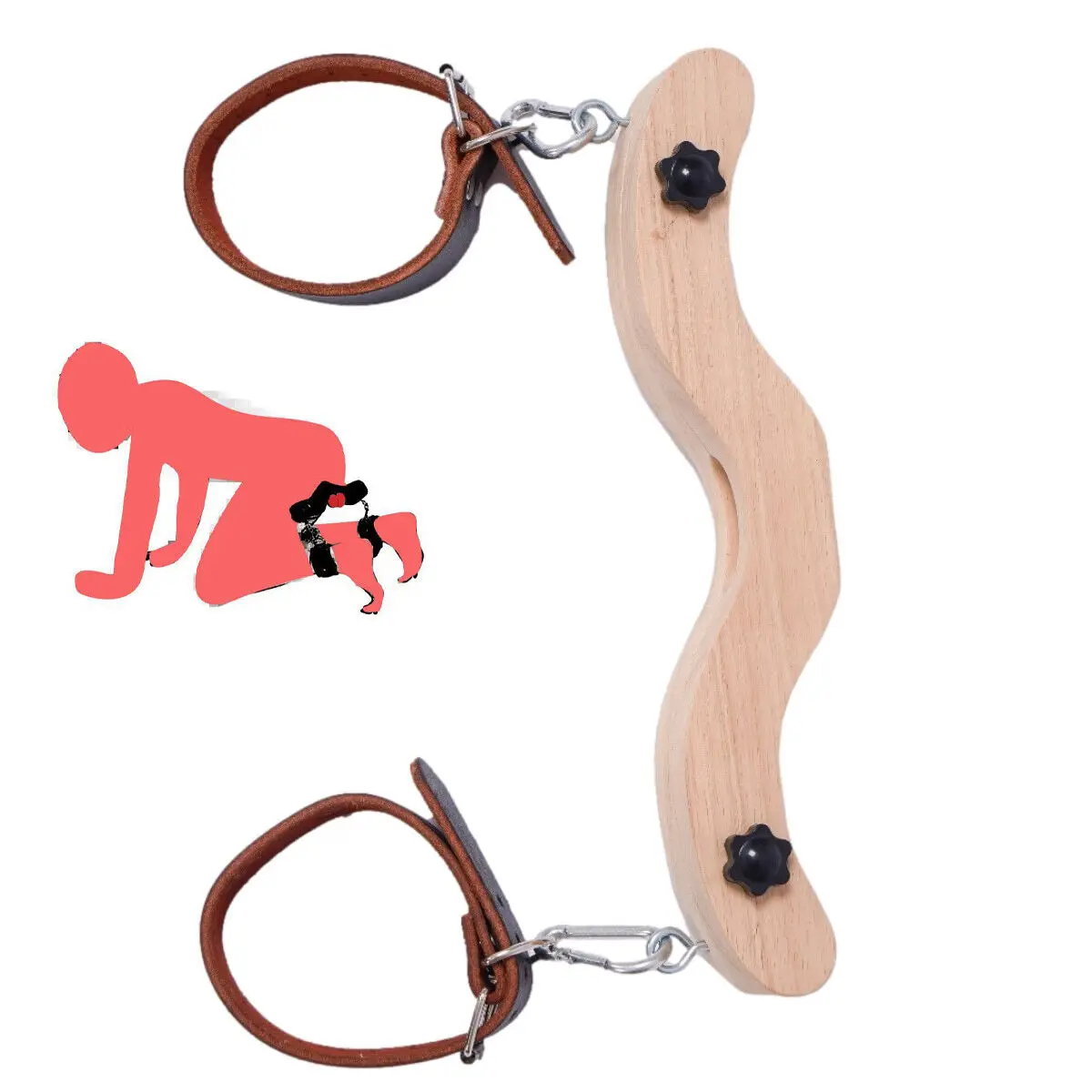 Cock Ball Restraint CBT Penis Scrotum Clip BDSM Ball Stretcher Scrotal Fixture Male Penis Exerciser Ring Wood Crusher Adult Game