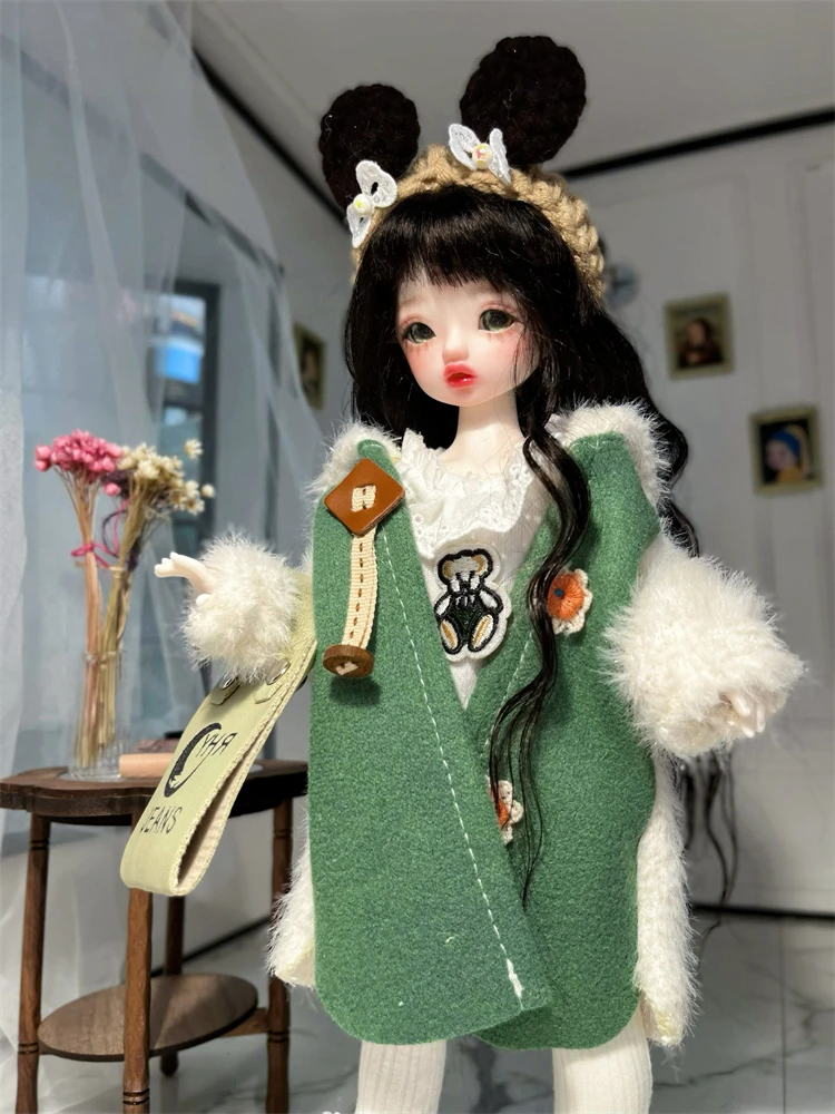 BJD doll clothes for 1/6 size YOSD cute lamb fleece doll clothes set  Bjd Doll Clothes 1/6 doll accessories (7 points)