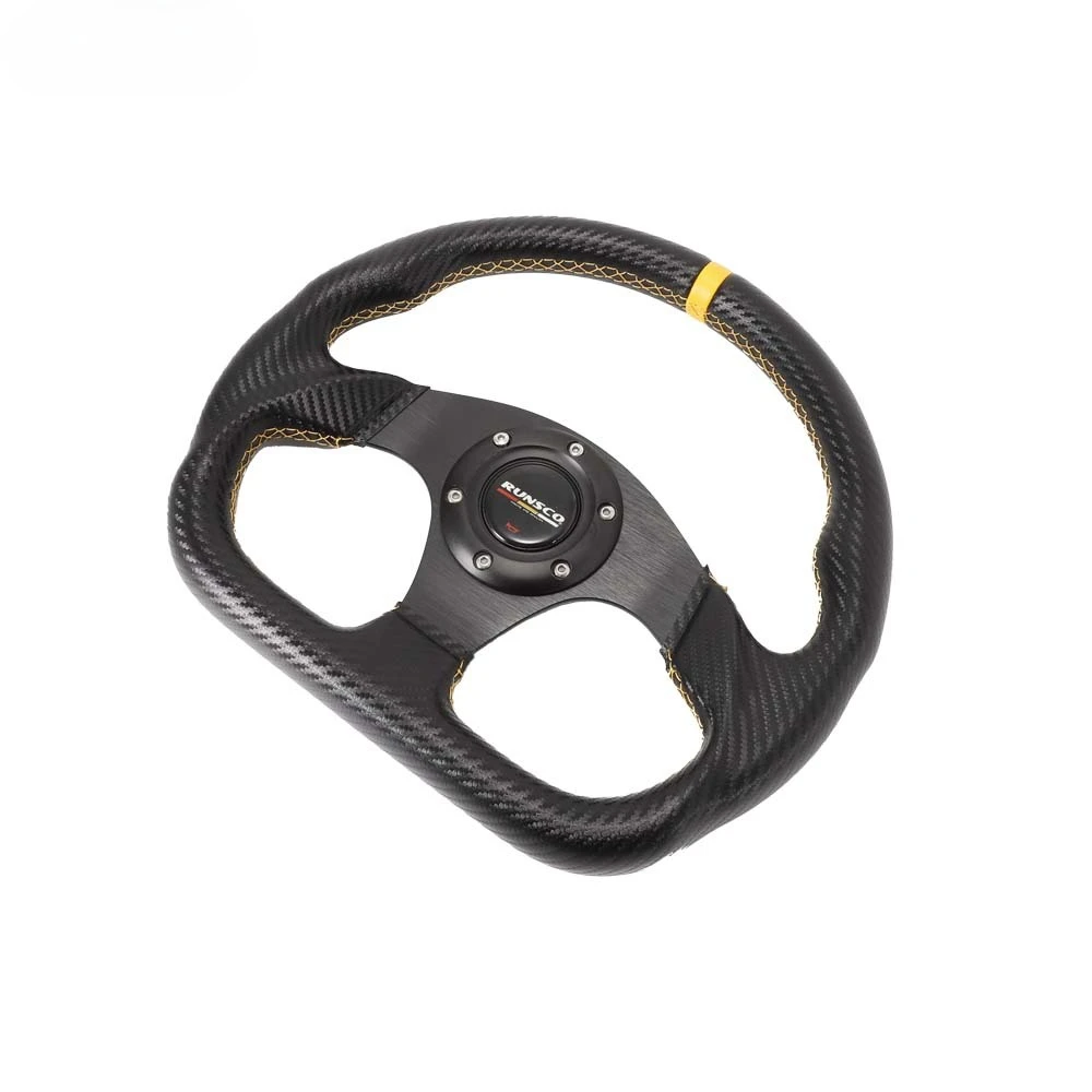 Aluminum Racing Wheel 330mm - Quick Release Flat Bottom for PC Simulator/Real Car Drifting