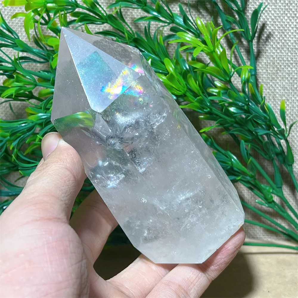 

Natural Crystal Clear Quartz Tower Wand Point High Quality Beauty Minerals Reiki Healing Spiritual Home Decoration