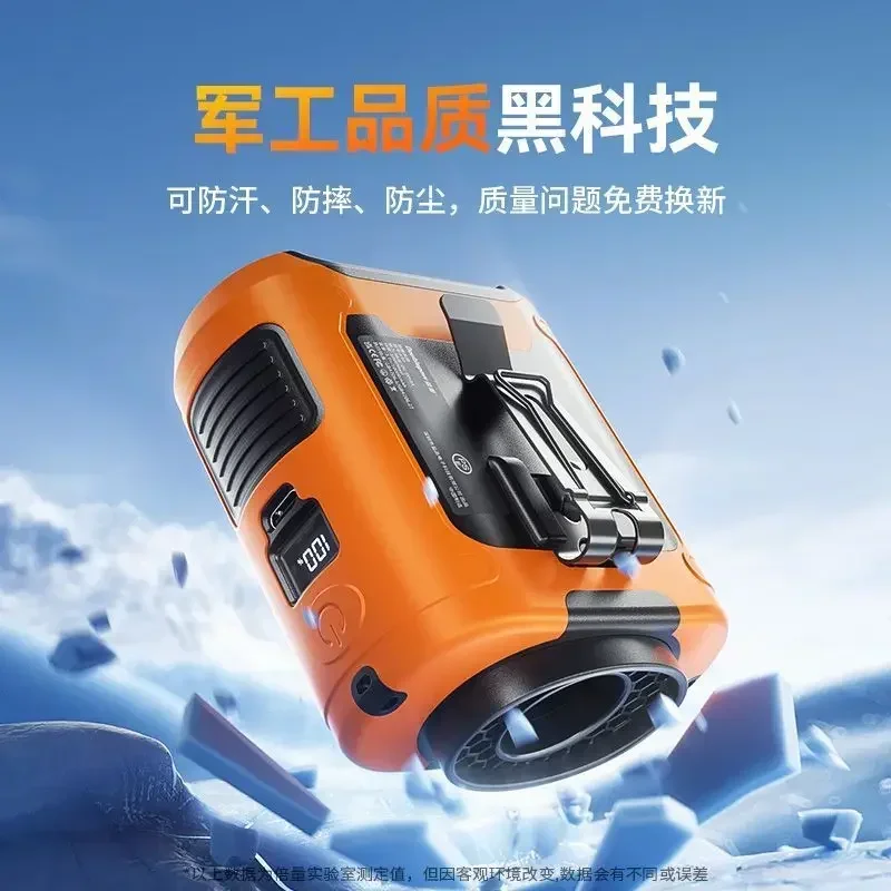 Kipas Pendingin USB Gantung Pinggang Portabel Dapat Diisi Ulang Ideal untuk Berkemah Di Luar Ruangan dan Penggunaan Skala Kecil