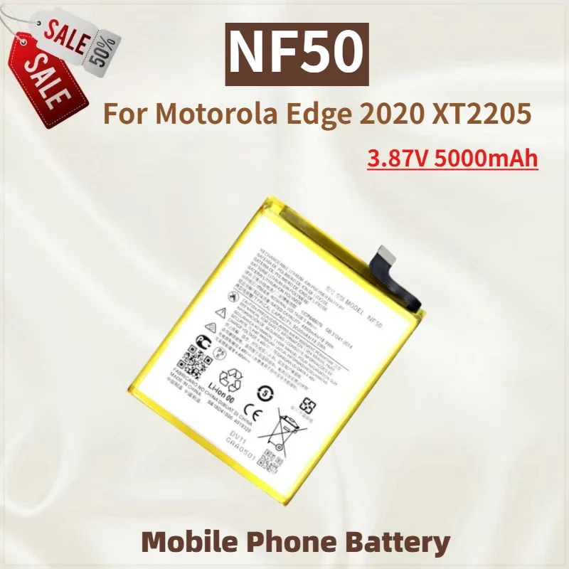 

High Quality NF50 Mobile Phone Battery 3.87V 5000mAh For Motorola Edge 2020 XT2205 Brand New Replacement Battery