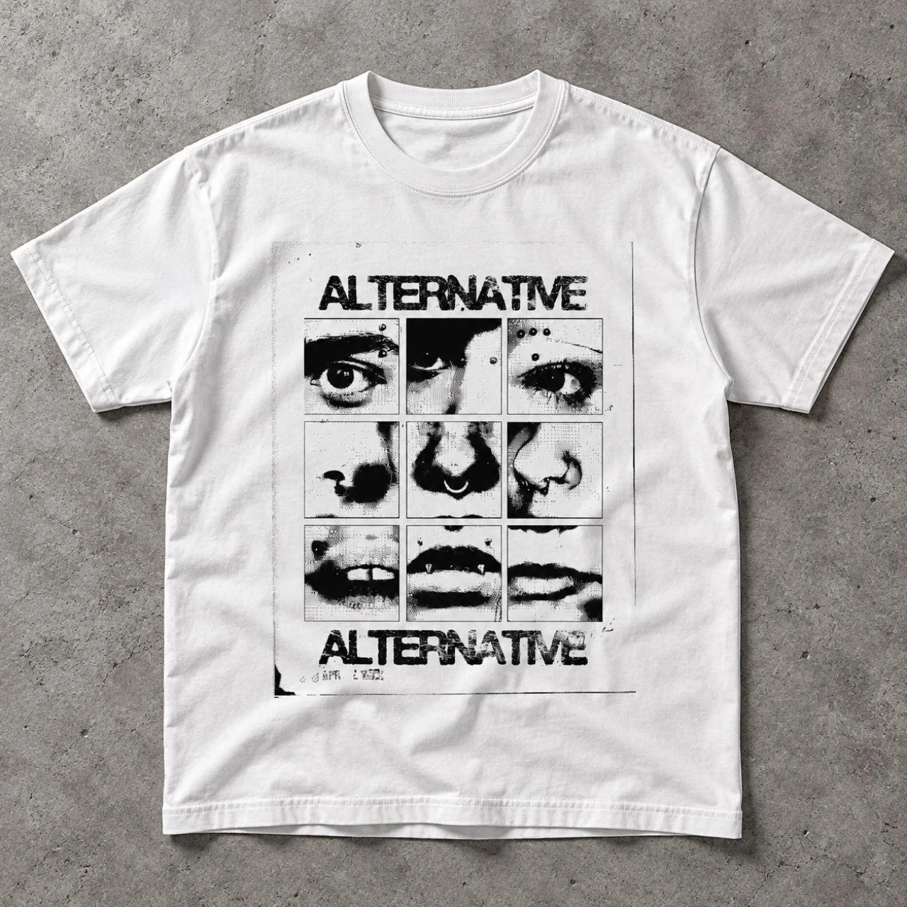 T-shirts featuring trendy prints, gothic style, Y2K Harajuku style, retro millennial-era fashion T-shirts, loose fit, unisex