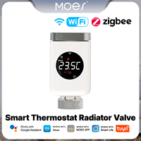 MOES Tuya Wifi/ZigBee Smart Thermostat Radiator Valve TRV Programmable App Remote Temperature Controller With Google Home Alexa