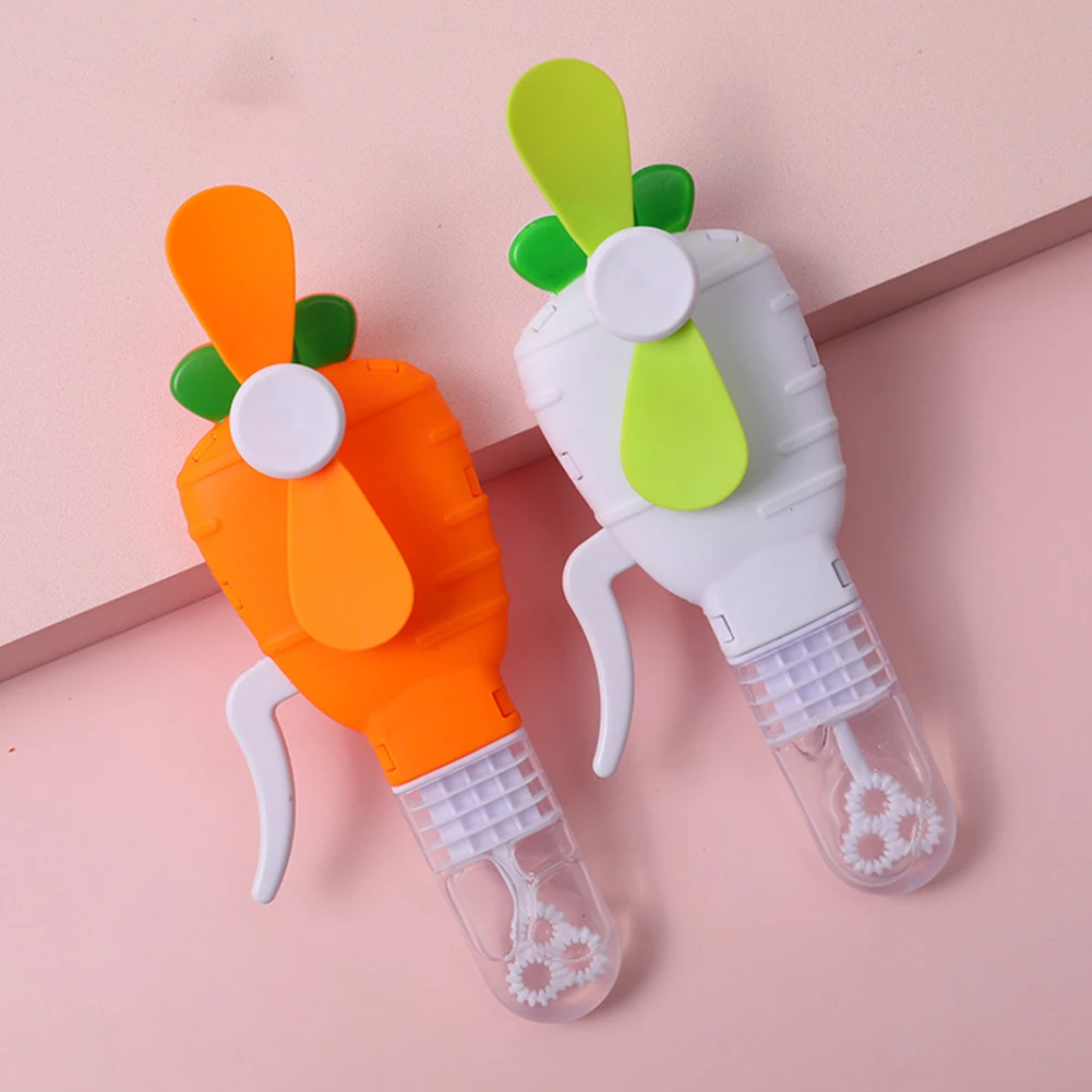Multifunctional Hand Fan Bubble Fan Manual Fan Cartoon Fruit Shape Hand Fan Home Appliance Low Noise Adjustable Speed