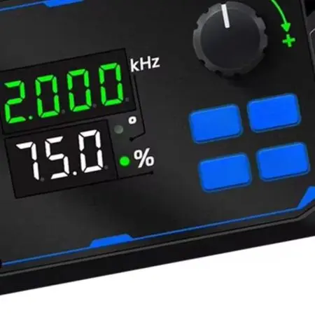 Dual Channel PWM150 Signal Generator for Development Work with 5V to 24V DC Output Voltage and 0.2A Max Current