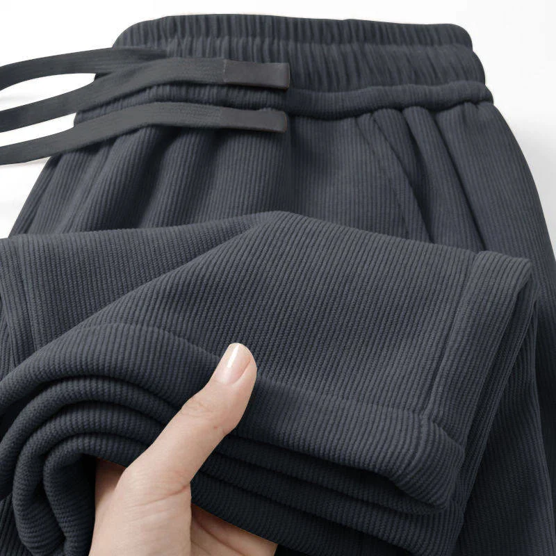 

Мужские свободные брюки прямого кроя с широкими штанинами и эластичным поясом для весны и осени, для строителей, сверхпрочные спортивные штаны