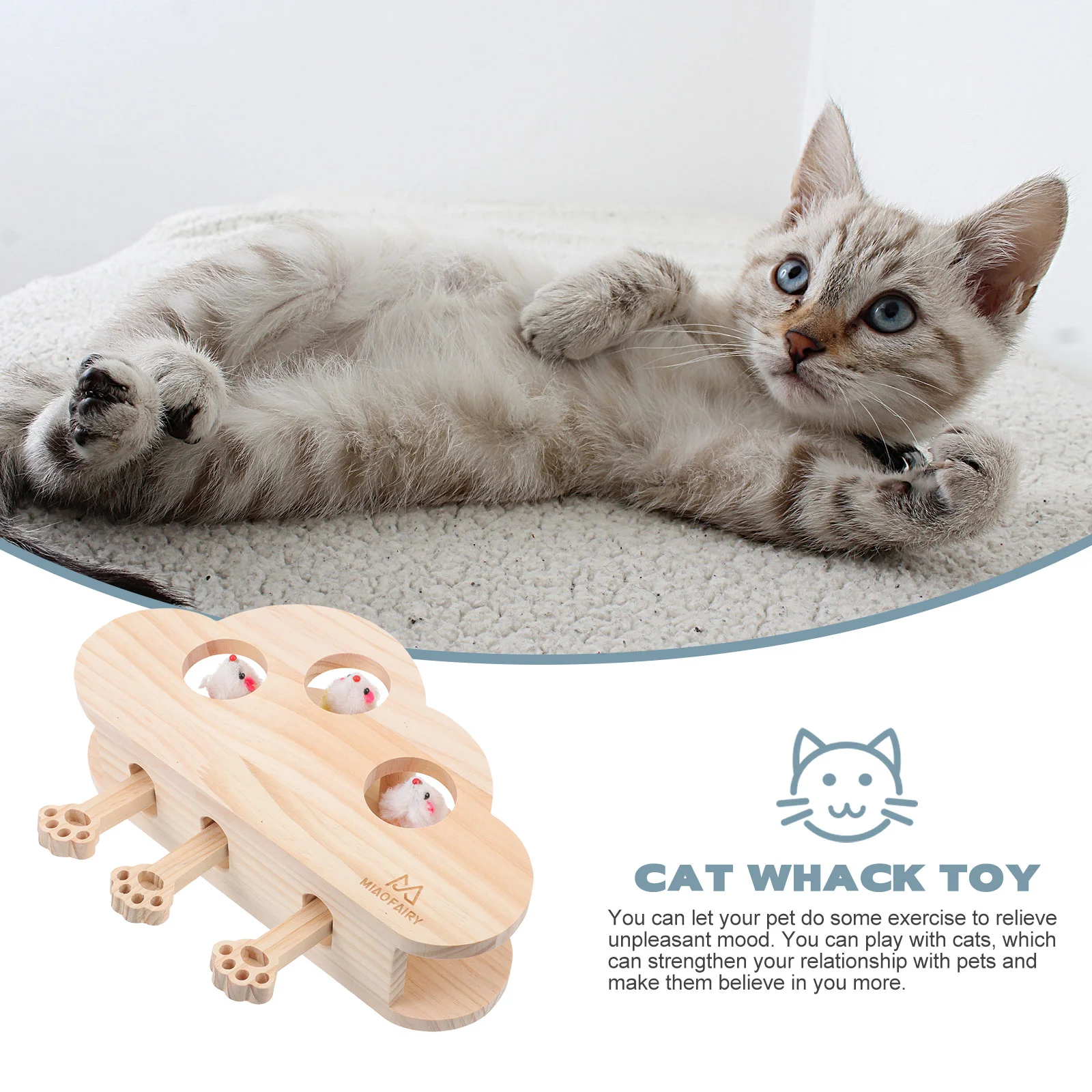 Toy Funny Cat Box Playing Toys Pet Supplies Whack Training Pounding