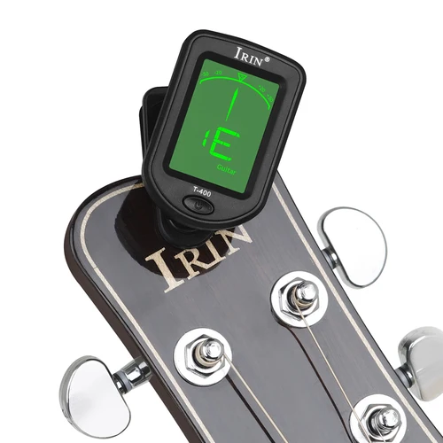 Imagen 2 del producto Afinador de guitarra IRIN T-400/T-500 afinador Digital con Clip para guitarra ukelele bajo violín violonchelo Universal giratorio de 360 grados sensible