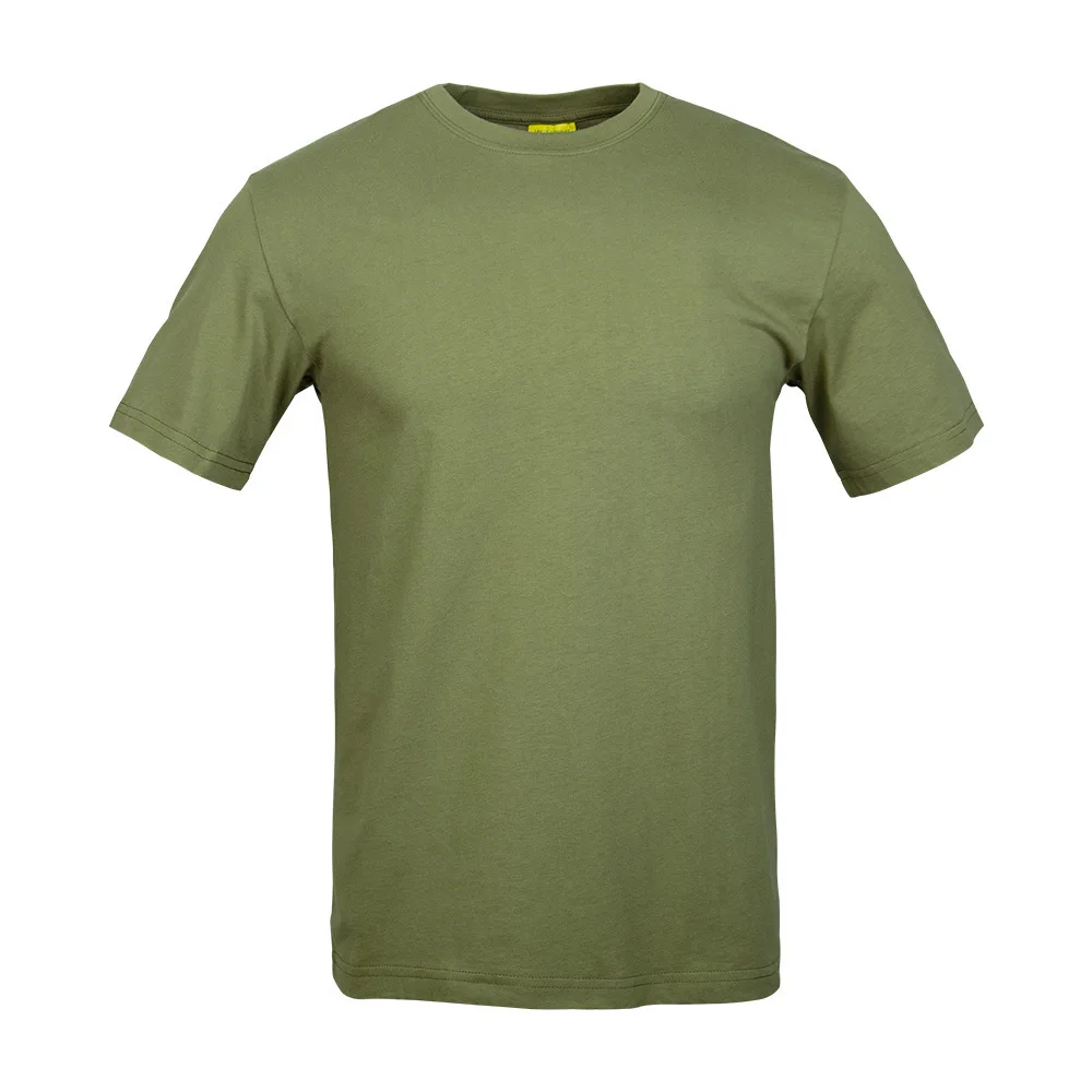 Camouflage Baumwoll-T-Shirt, Militär fan Sommer physische halb ärmel ige atmungsaktive Trainings uniform, taktisches T-Shirt mit Rundhals ausschnitt