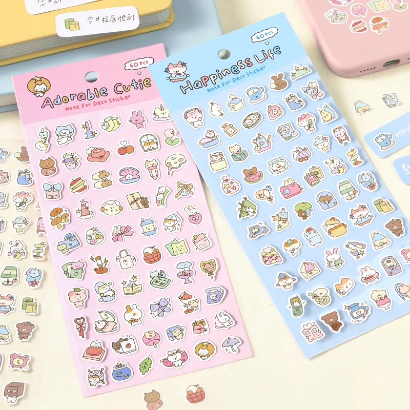 

1pcs Cute cartoon stickers, Korean INS style graffiti illustrations, DIY scrapbook, journal, decoration, collage materials