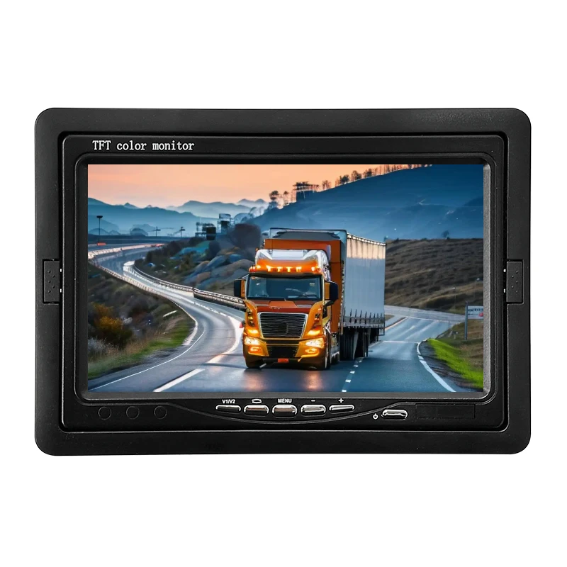 Tech 7-Inch Portable Rearview Mirror Car Display Monitor USB Connection Android IPS Technology AHD 1 Year Warranty