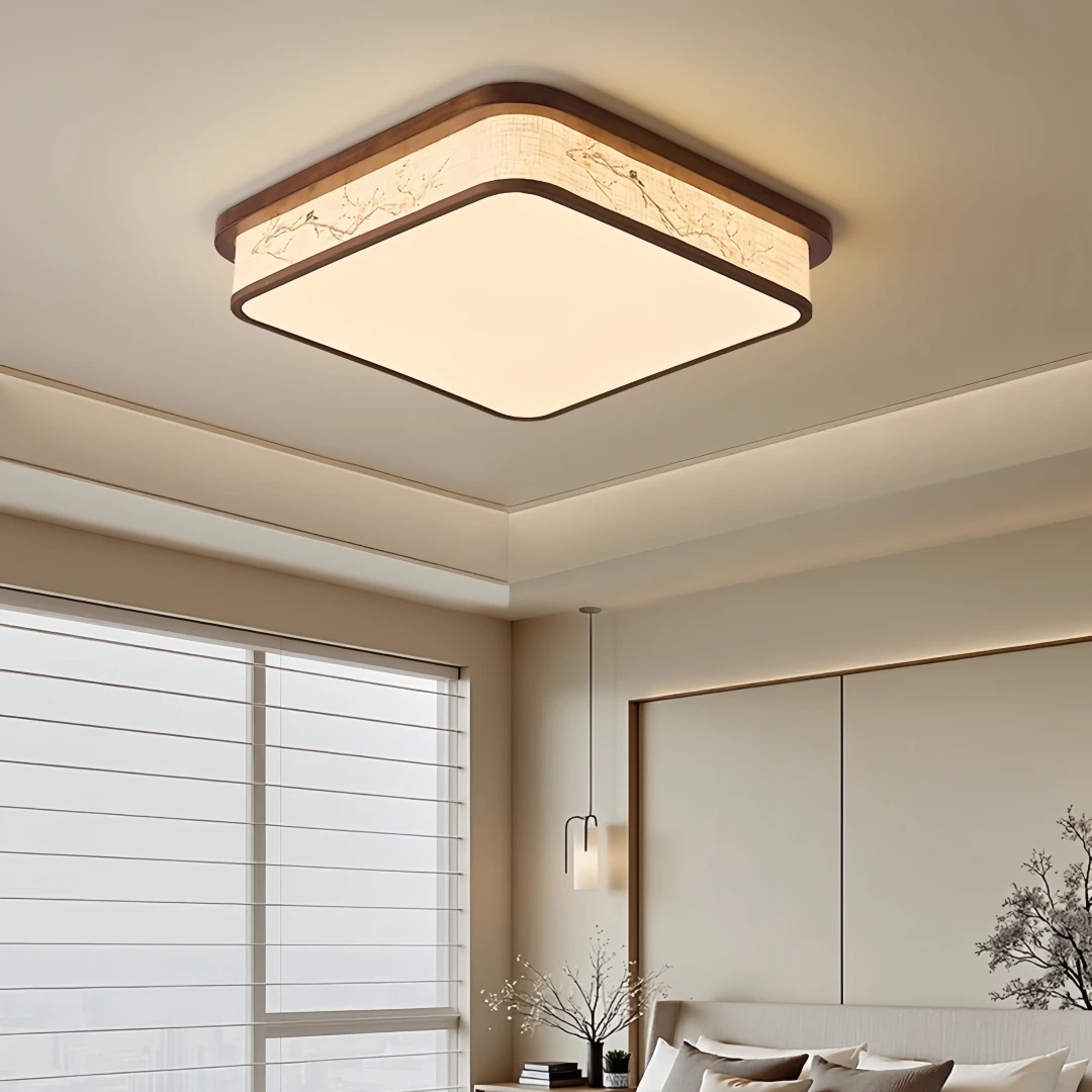 Vintage Oriental Style Flush Mount Ceiling Light for Living Room Bedroom Dining Room Kitchen Island Cafe Restaurant Home Decor