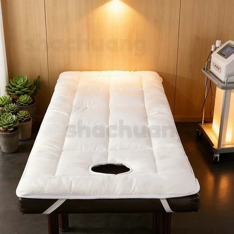 Verdickte Schönheitssalon-Matratze, rutschfeste Massagetischunterlage mit Gesichtsloch, wasserdichte Abdeckung in Krankenhausqualität für den professionellen SPA-Nutz – Detail 9