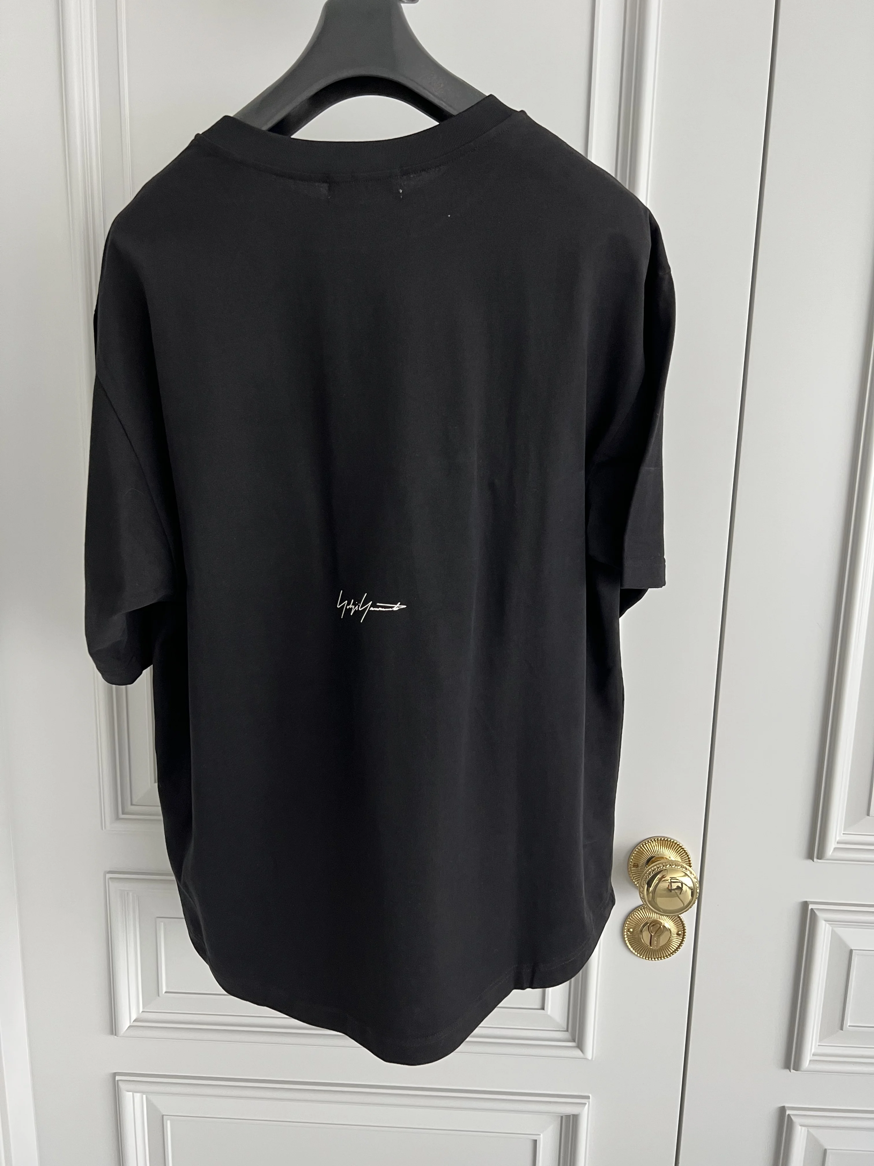 TOP-YAMAMOTO original Design Crow short-sleeved Black printed T-shirt, Japanese niche trendy loose