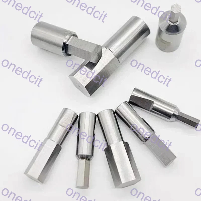

CNC Rotary Hex Punch Head Tool 8mm 16mm Shank Inner Hexagon Square Spline Socket for Lathe Drilling Machine