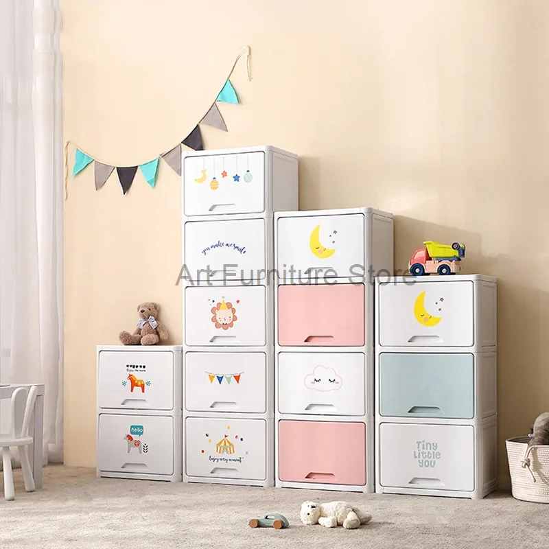 Plastic Cupboard Closet Armable Organizer Cube Filing Bedroom Baby Wardrobe Dressers Storage Kids Muebles Living Room Cabinets