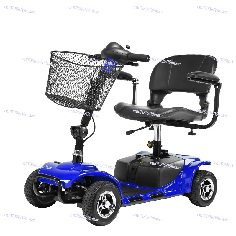 Intelligent four-wheel wheelchair, electric wheelchair, disabled elderly folding light scooter, fully automatic